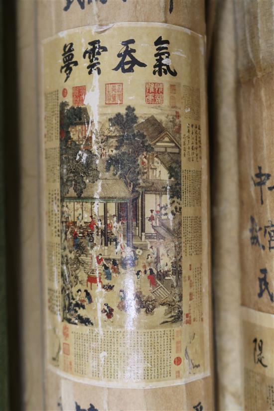 Eight Chinese scroll pictures